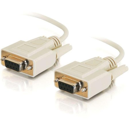 C2G 6Ft Db9 F/F Serial Rs232 Null Modem Cable - Beige 03044